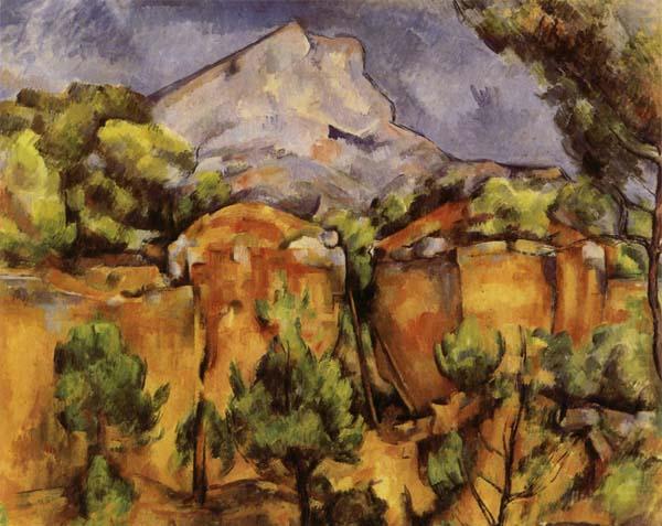 Paul Cezanne Mont Sainte-Victoire Seen from Bibemus oil painting picture